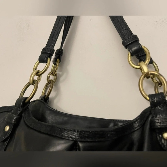 Coach Vintage Alexandra python chain leather satchel bag chic classic - Picture 12 of 16